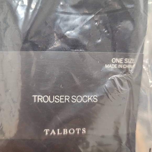 NEW TALBOTS Microfiber Trouser Socks black - Picture 5 of 5